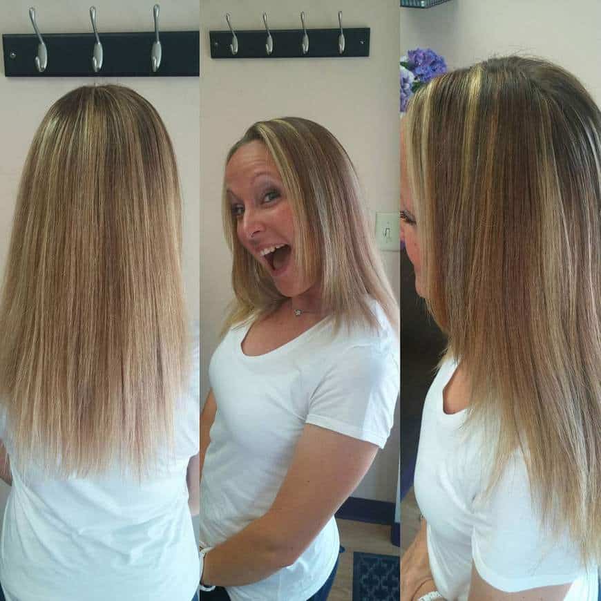 Cut, color & highlight/lowlight on Jen done by Shane