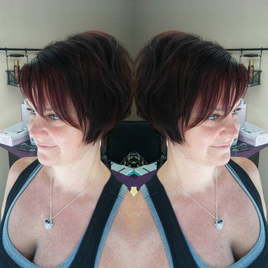 Rich violet brown done by Shane