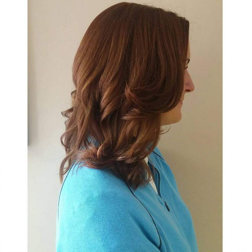 Color and haircut done by Shane